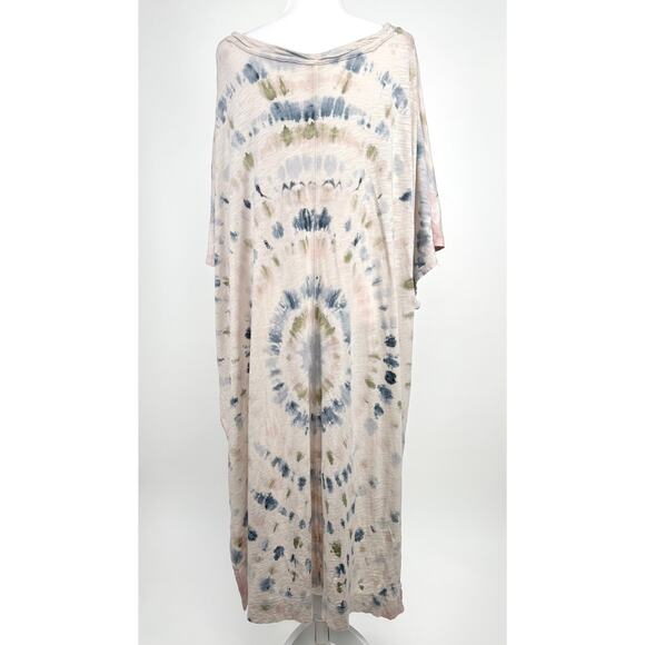 Free People We The Free Kaleidoscope Tie Dye Kaftan Size Medium - Picture 3 of 11